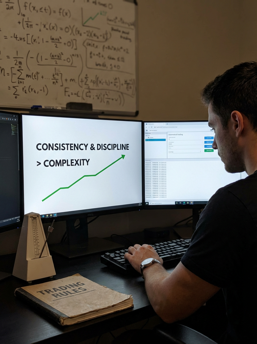 Discover why execution consistency and discipline often matter more than complex strategies in automated forex trading systems